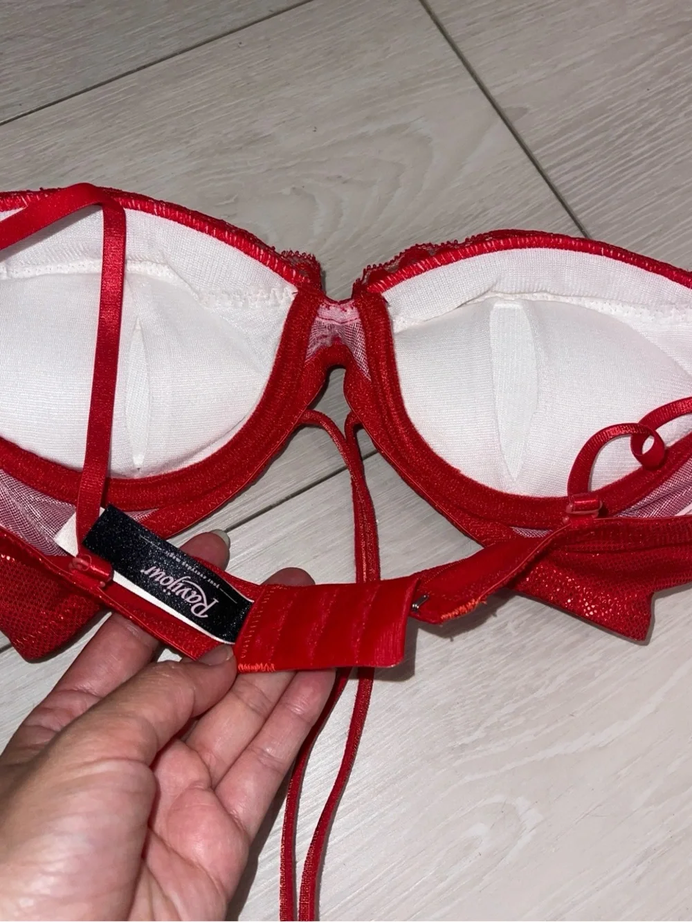Ravijour Red lingerie set with matching devil headband